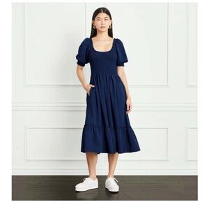Hill House Navy Crepe Louisa Nap Dress